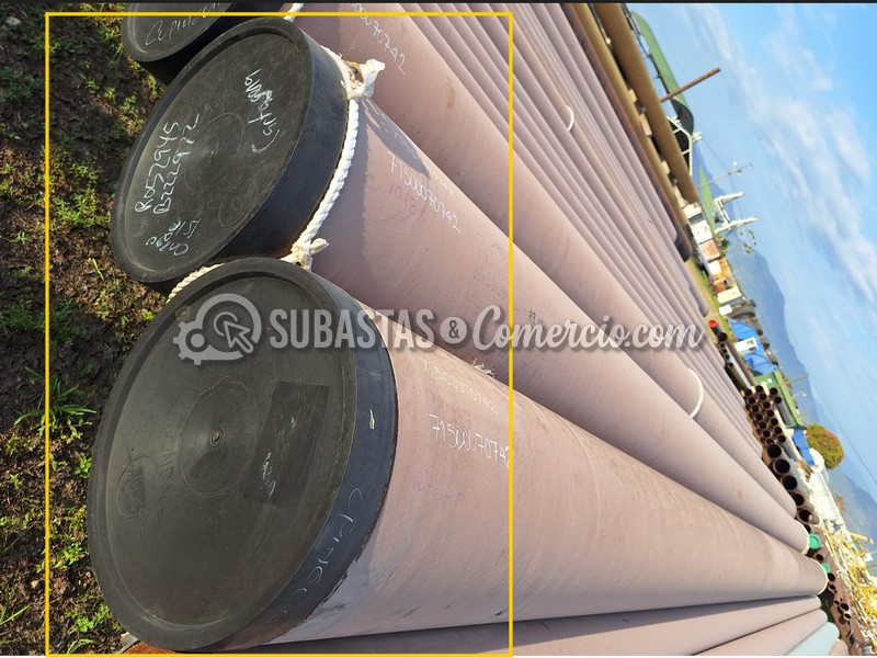 Tubería en acero al carbón aprox.: 130,22 m